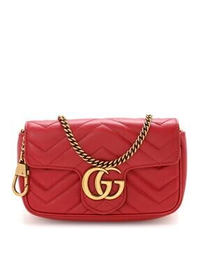 Gucci Calfskin Matelasse Super Mini Gg #269473G95B